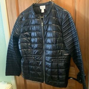 Chico's Black Quilted Jacket